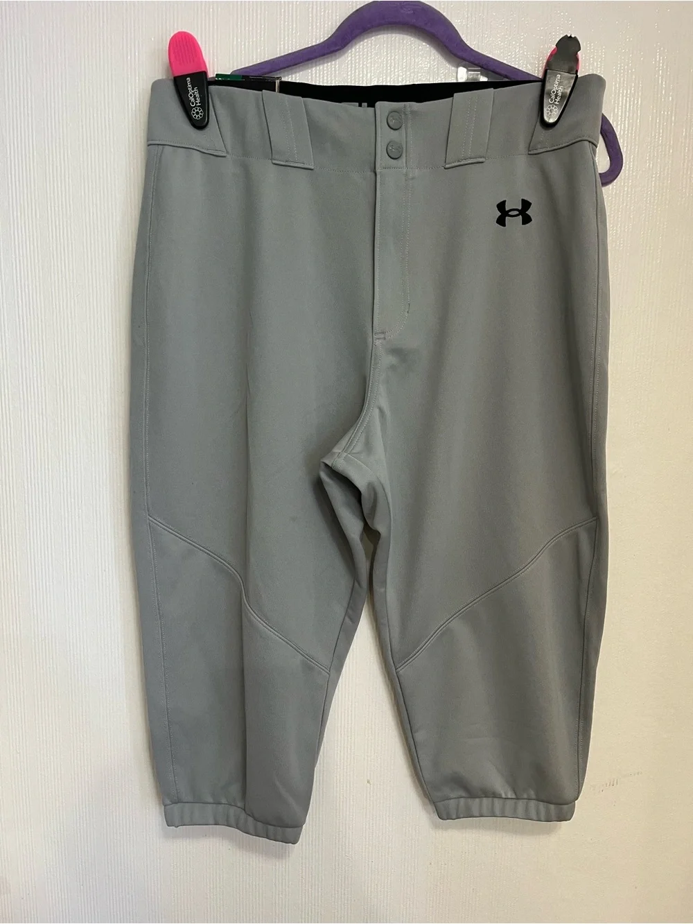 Under Armour Light Gray Athletic Baseball Pants